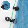 Sunshade Net Clip Agriculture Greenhouse Clamp Curtain Hook Multiple Use Ways Plastic Tongs Insect Proof Net Fixing Clip