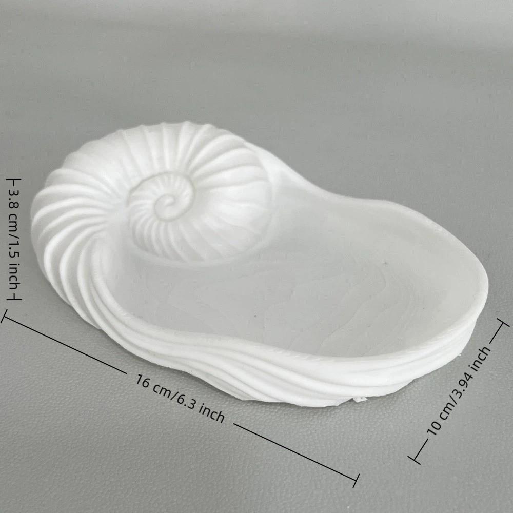 Coastal Style Jewelry Storage Tray 3D Printed Key Holder Nautilus Shell Tray Desktop Ornament