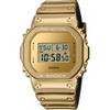 Casio Цифровые часы Унисекс с кварцевым механизмом, водонепроницаемые до 200 м, силиконовый ремешок, золотой циферблат GM-5600YMG-9