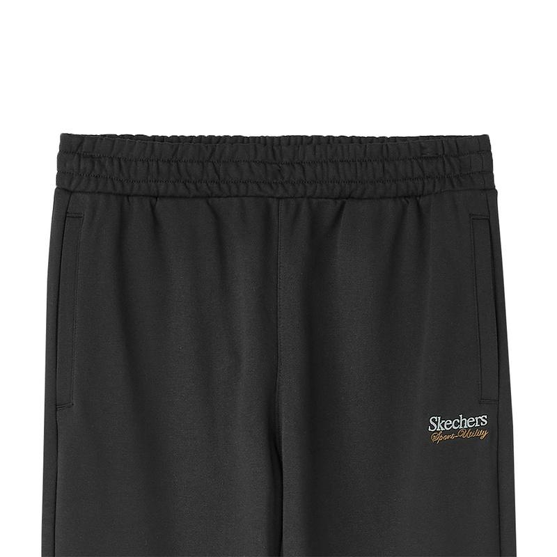 Skechers Серия Sports Alliance Повседневные дышащие мягкие трикотажные брюки-джоггеры с манжетами Мужские штаны Черный L424M024-0018