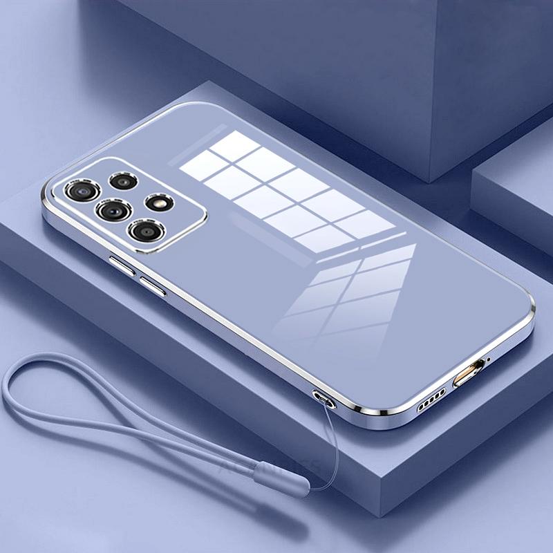 A 52 32 33 53 23 13 Роскошный чехол-ремешок с покрытием из силикона для Samsung Galaxy A52 A53 A23 A13 A33 A32 A72 A73 M32 4g 5g Мягкий чехол