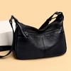 Роскошная мягкая сумка через плечо из натуральной высококачественной коровьей кожи для женщин, большая вместимость