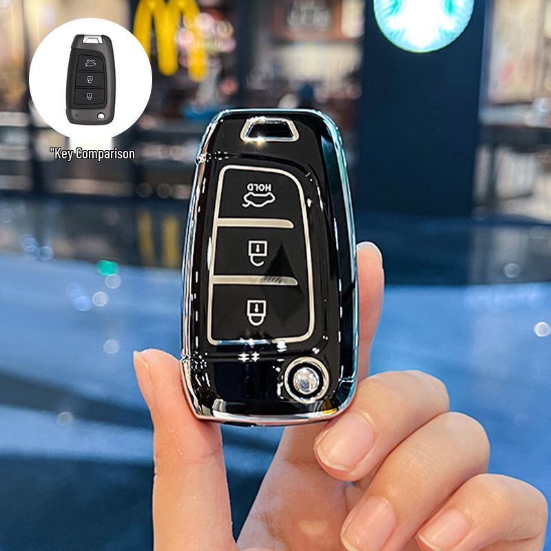 Совместим с 20 моделями: Чехол для ключа для Beijing Hyundai New Elantra, Verna, ix25, Mistra, ix35 - Защитная оболочка-пряжка
