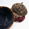 1 шт., модная хлопковая кепка в стиле досуга, универсальная восьмиугольная шляпа с леопардовым принтом, аксессуары в виде бабочки
