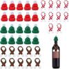 20pcs Handmade Mini Santa Hat Knitting Doll Hats New Christmas Hats  Christmas