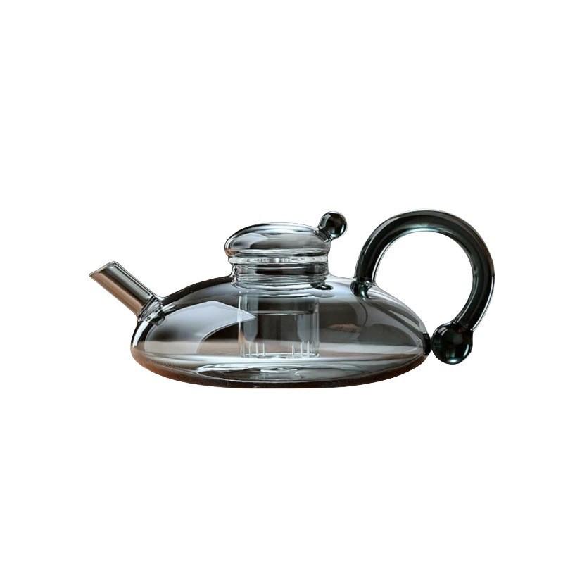 High Borosilicate Glass Sage Kettle - Temperature Resistant Tea & Water Separation Electric Ceramic Stove Kettle.