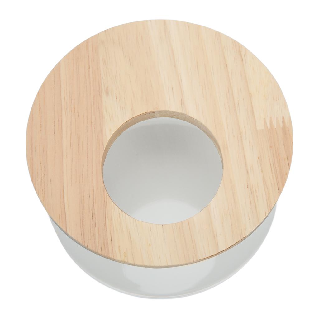 Песочная ванночка для хомяка Маленькая круглая песочница для питомца Прозрачная акриловая песочная ванная