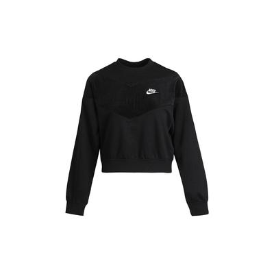 Велюровая толстовка с длинными рукавами Heritage Crew, женские топы, черные CZ1877-010
