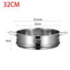 With Double Ear Steamer Basket Kitchen Cooking Tool Pot Steaming Grid New Steam Rack
