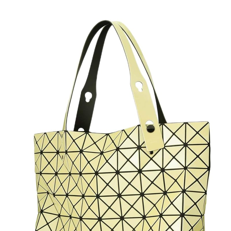 ISSEY MIYAKE Prism PVC Resin Tote Bag, Shopping Bag, Shoulder Bag, Handbag Unisex Yellow BB51-AG523-50
