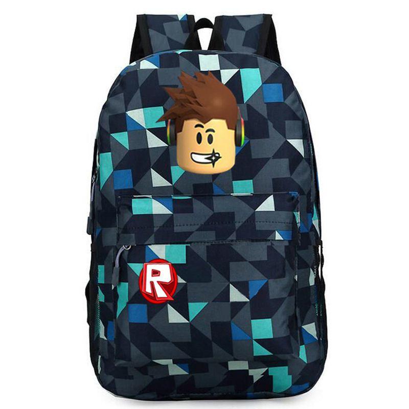 Стильный рюкзак Roblox для детей с ярким мультяшным рисунком и большим объемом