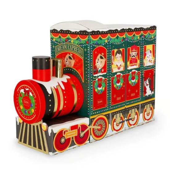 Календарь Адвента Dream Express 2025 24 дня Обратный отсчет до Рождества Поезд с ящиками Праздничный декор для детей и взрослых