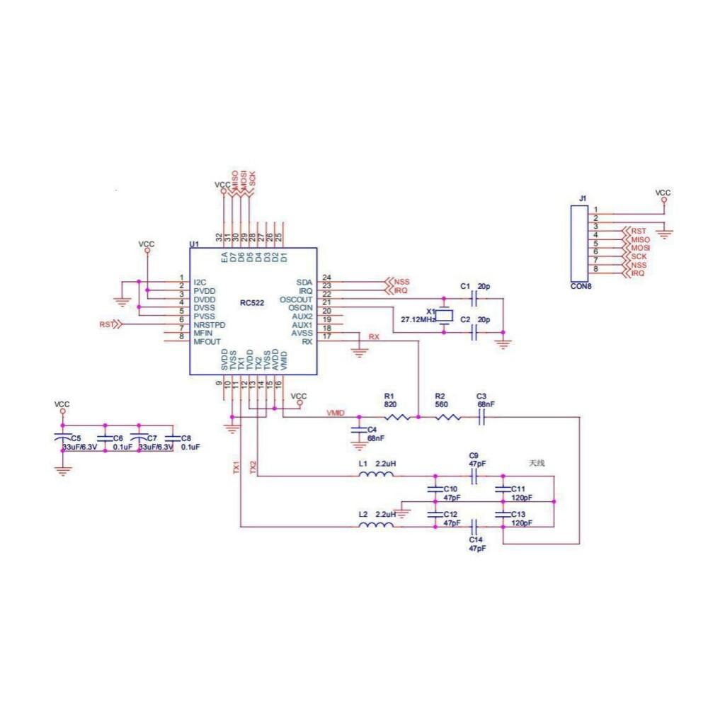 RFID-модуль RC522 мини-наборы S50 13,56 МГц 6 см с тегами SPI запись чтение для arduino uno 2560