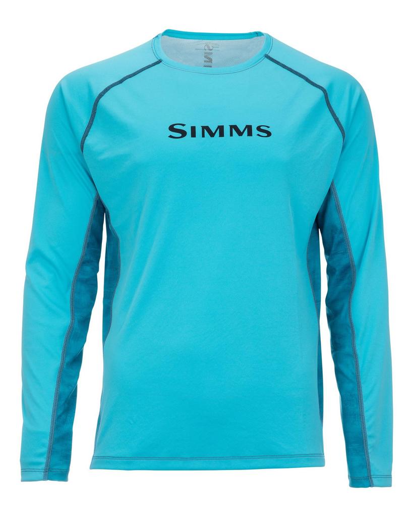 SIMMS camouflage fishing suit Luya long-sleeved crew neck T-shirt men's summer sunscreen suit quick-drying breathable fishing suit