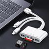 Iphone, Android, Type-c Three-in-one 3.0 Card Reader, SD/TF Multi-function Computer USB Adapter