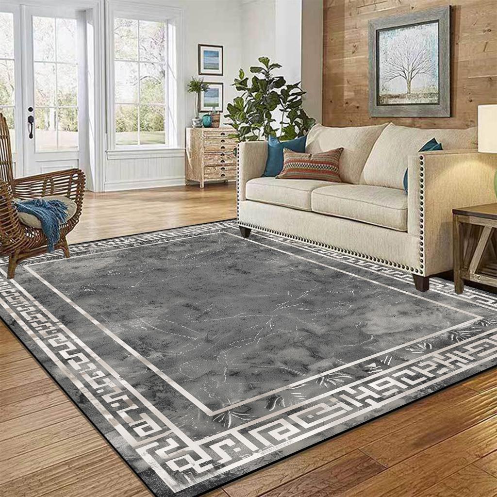 Nordic Luxury High-end Carpets для гостиной, современный домашний декор, большие ковры для спальни, гостиной, моющийся нескользящий напольный коврик