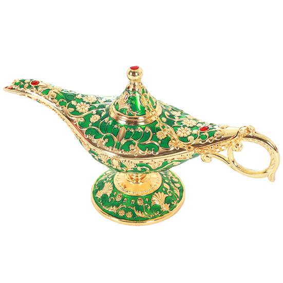 European Retro Crafts Home Club Zinc Alloy Aladdin Light Crafts Wishing Lamp
