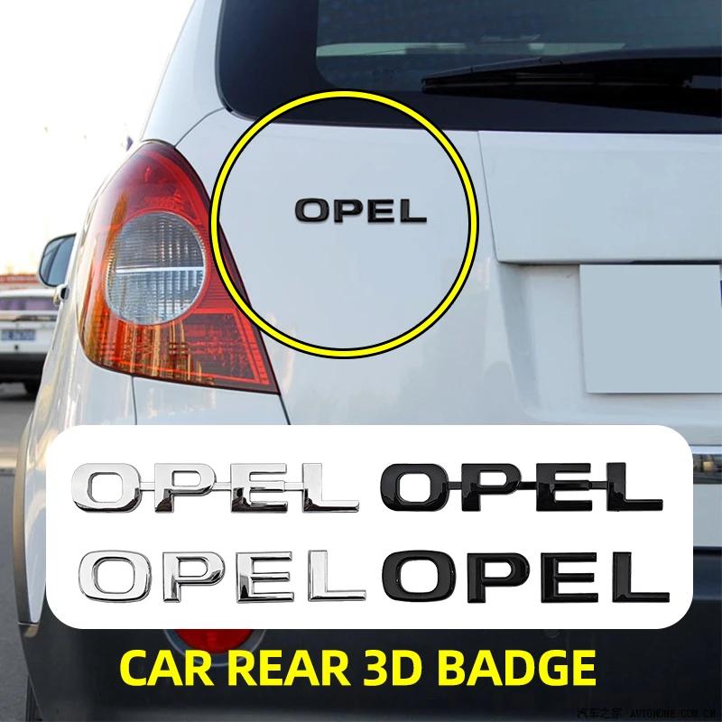 ABS Задний Значок Логотип Буквы на Багажник Автомобиля Наклейки на Крыло для Opel Astra Insignia Mokka Zafira Corsa Vectra Antara Meriva LE4