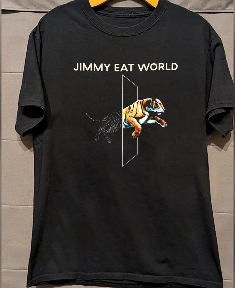 Jimmy Eat World Футболка Surviving Icons Черная Все размеры S-5XL Подарок Фанату HH955 Унисекс Футболка
