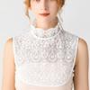 Women Black/White Fake Collar Blouse Autumn Winter Detachable Shirt Collar False Collar Lapel Blouse Top Women Clothes Accessories