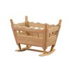 Dollhouse Miniature Cradle Bed Furniture 1:12 Wooden Dollhouse Decoration Play Set Doll Toy Accessories