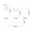 Bathroom Accessories 4 Piece Set, Housewarming Gift, Decor, Mouthwash Cup, Toothbrush
