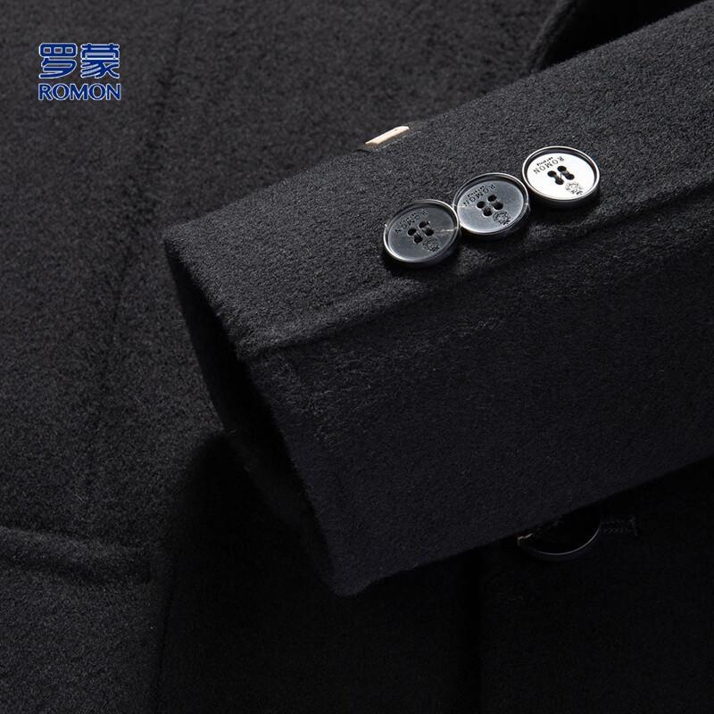 ROMON Мужское полупальто в стиле business casual из смесовой шерсти