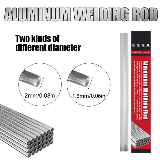 10 шт. алюминиевые сварочные стержни, высокопрочные, коррозионностойкие, прочные, низкотемпературные алюминиевые сварочные стержни, инструменты для ремонта, электрическая мощность