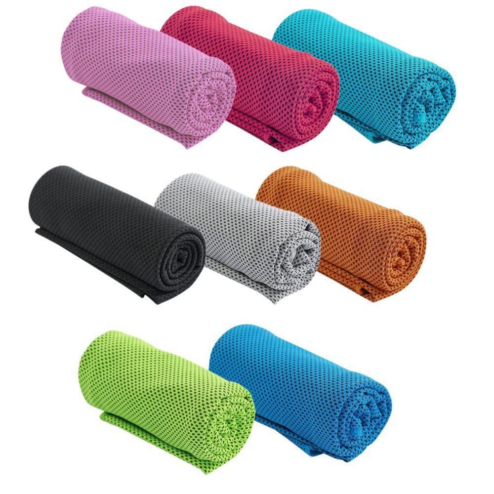 8PCS Polyester Cooling Towel Lightweight Microfiber Towel Durable Ice Towel Hot Weather