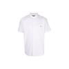 Polo SS22 Рубашка оксфорд с вышивкой маленького логотипа, с коротким рукавом, мужская, белая 710787736-003