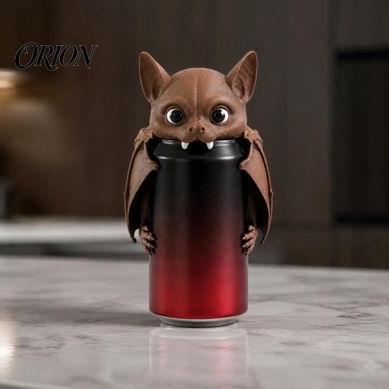 Забавный Декор для Бара, Крышка-Летучая Мышь на Банку Газировки, 3D-Печатная Пылезащитная Крышка для Напитков на Стандартные Банки, Многоразовые Крышки для Напитков на Хэллоуин, Защитный Чехол для Пива Забавной Формы