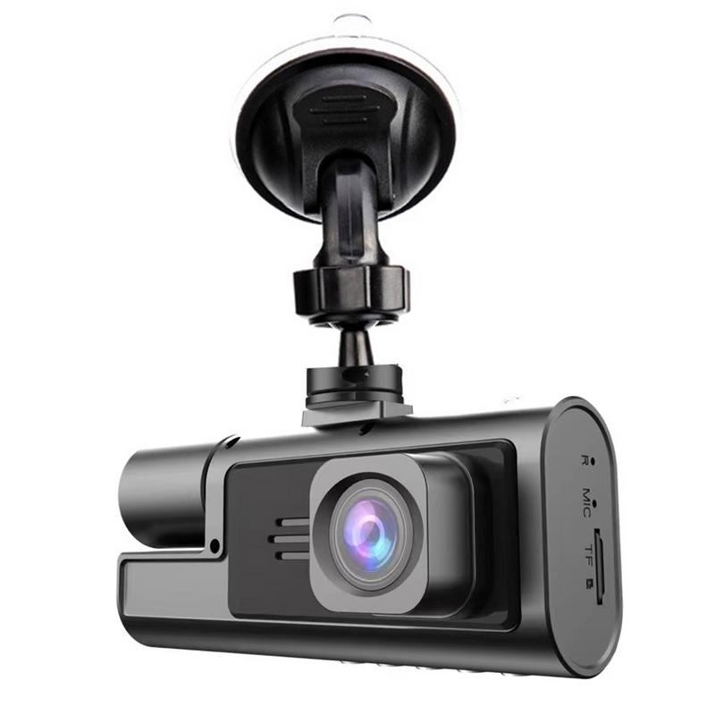 Передняя парковочная камера для автомобиля 1080P с высоким разрешением, двухобъективная камера ночного видения для приборной панели грузовика с высоким разрешением