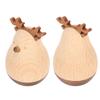Deer Wobbler Cute Exquisite Sturdy Durable Wood Decorative Eye Catching Roly Poly Toy for Kids Home