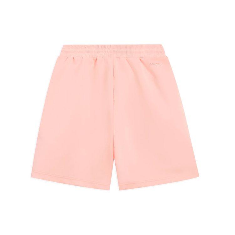 Li Ning X Disney Collaboration Sports Fashion Series Logo Print Sports Shorts Unisex Shorts Bright-Lotus-Orange AKSR531-6