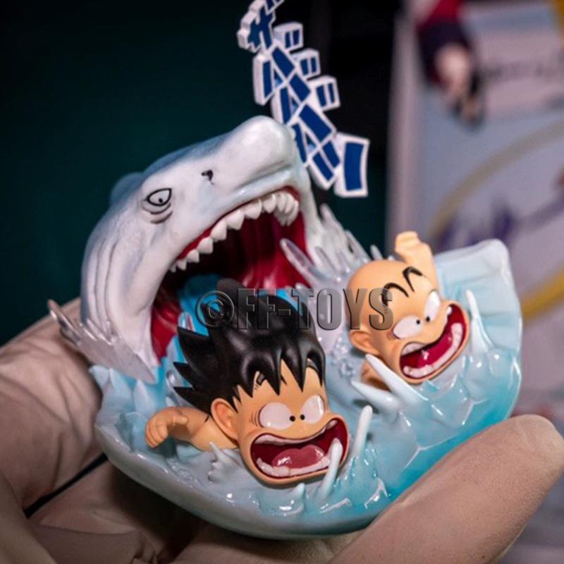 6.5см Аниме Dragon Ball Малыш Гоку с Криллином тренировка плавания Статуя Гоку из ПВХ Фигурки Действия Коллекционная Модель Игрушки Подарки