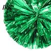 Cheer Squad Accessories 2 Pcs Cheerleader Pom Poms Metallic Holographic with Mini Cheerleading Balls Handle Ring for Sports Team Spirit Party