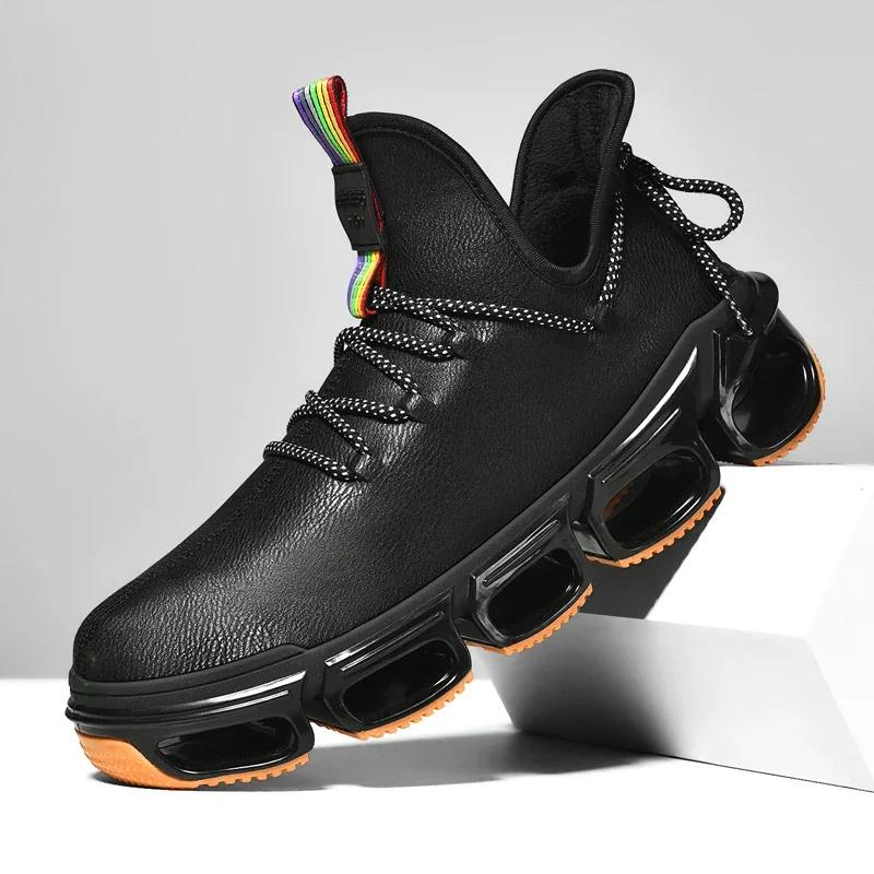 Men Boots 2024 New Winter Slippers Warm Men Shoes Waterproof Non-Slip Plush Sneakers Male Tenis Shoes Boots Men Sneakers Winter