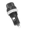 20PCS 5x20mm Screw Cap Fuseinf Holder Black Glass Tube Fuseing Holder  Auto Stereo Installation
