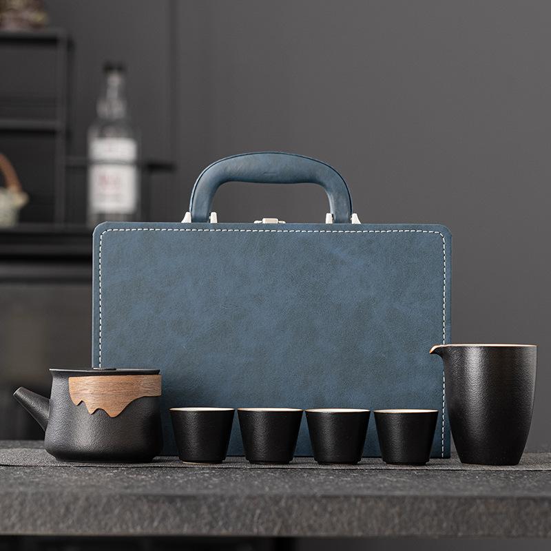Portable travel tea set, gift box set, company banking activities, business gifts for customers, Mid-Autumn Festival gifts