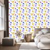 Wallpaper Flowers White and Cream for Living Room and Bedroom 50x1000
