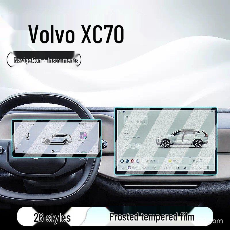 Защитная пленка из закаленного стекла для экрана навигации и консоли Volvo XC70