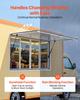 VEVOR Concession Window 1524x915mm Aluminum Alloy Service Window, for Food Truck, Up to 85 Degrees Stand Serving w/ 4 Sliding Acrylic Windows