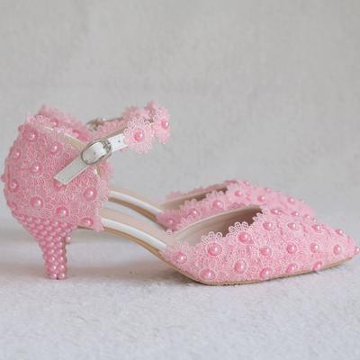 Босоножки женские кружевные 5 см с острым носком на высоком каблуке женские босоножки белые кружевные большого размера на низком каблуке свадебные туфли туфли подружки невесты