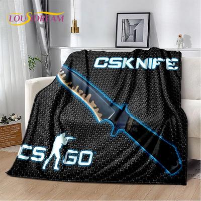 CS, нож, швейцарский нож, игры с мечом, мягкое плюшевое одеяло, фланелевое одеяло, плед для гостиной, спальни, кровати, дивана, чехла для пикника
