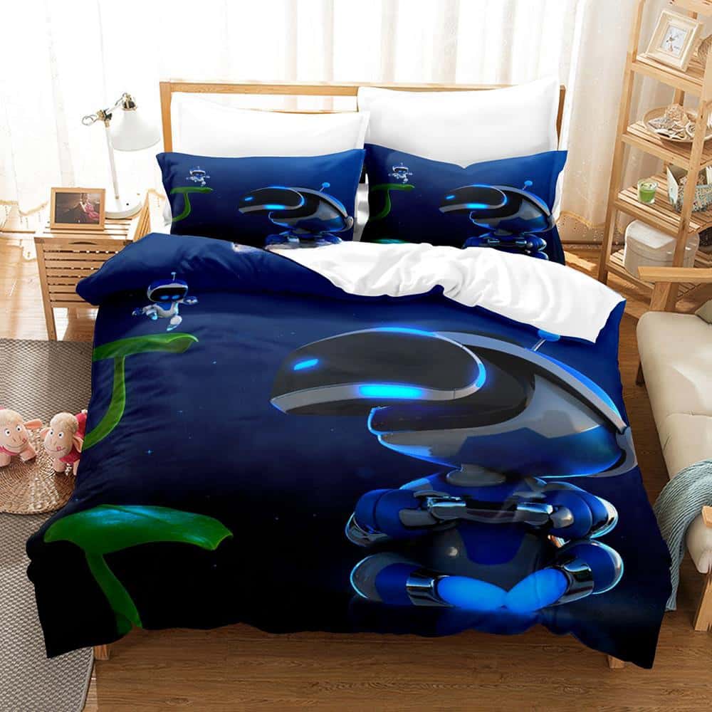 3D Print Anime Astro Bot Bedding Collection Single Twin Full Queen King Size Bed Collection Adult Kid Bedroom Duvet Cover Collections Home Textiles