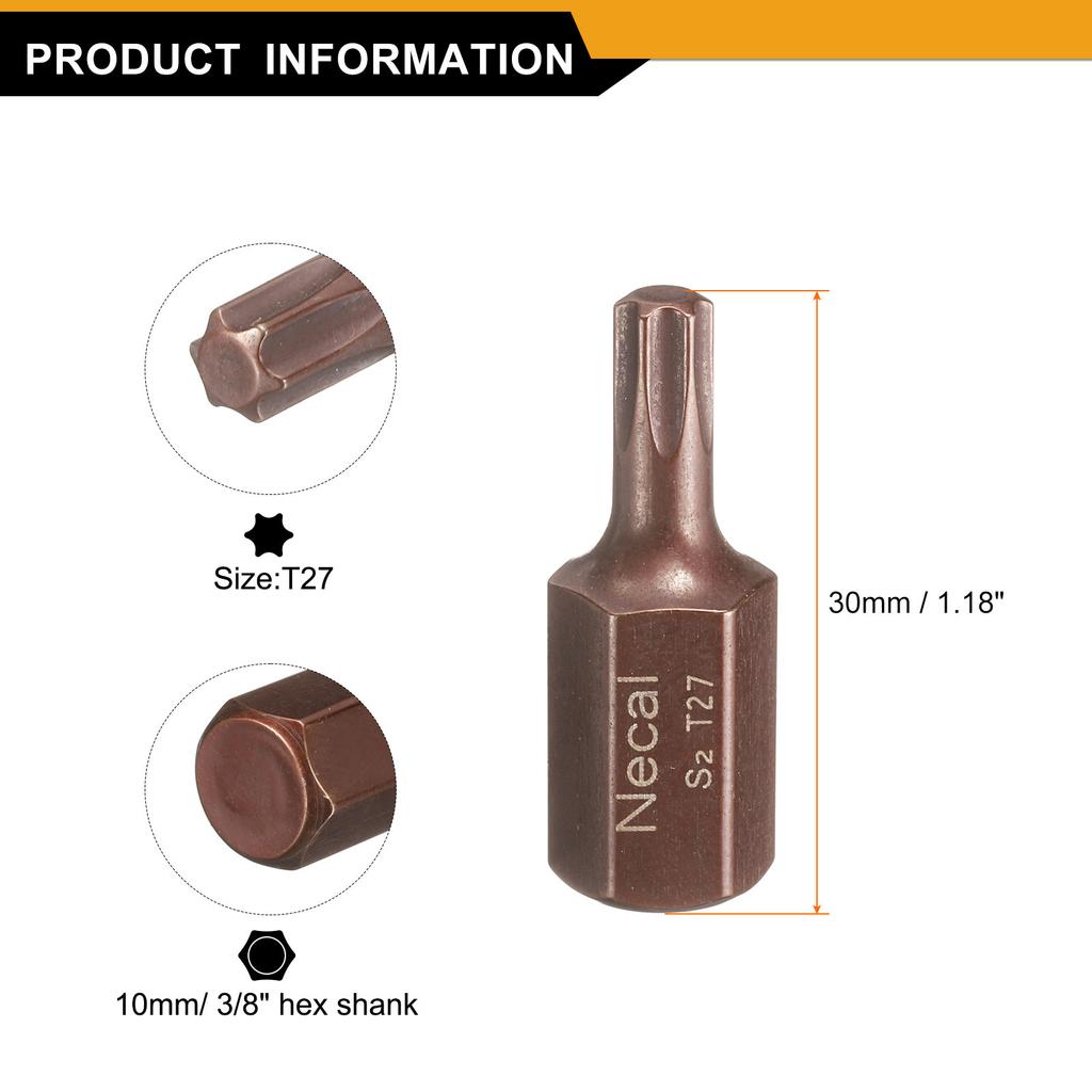 T20 T25 T27 T30 T35 T40 T45 T50 T55 M5 M6 M8 M10 M12 Torx Бита для отвертки Шестигранный хвостовик 30 мм Сталь S2 Защитная Бита с головкой, защищенной от вскрытия