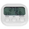ThermoHygrometer Portable Digital Hygrometer Indoor Home Thermometer Alarm Clock