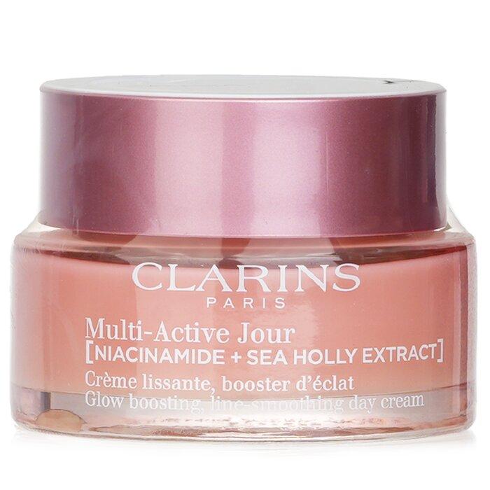Clarins Мультиактивный Жур (Ниацинамид + Экстракт морского чертополоха) Линия «Сияние» - Разглаживающий дневной крем для всех типов кожи