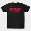 Мужская черная футболка с принтом Six Seven Things Stranger Things 67 Поколение Альфа Мем Сленг Печать на трансферной бумаге без вырезания Хлопковая футболка