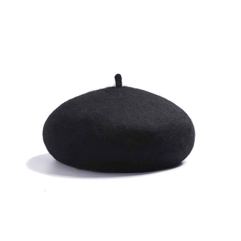 Korean beret women's hat autumn and winter British versatile literary painter hat Hong Kong style pumpkin hat winter hat